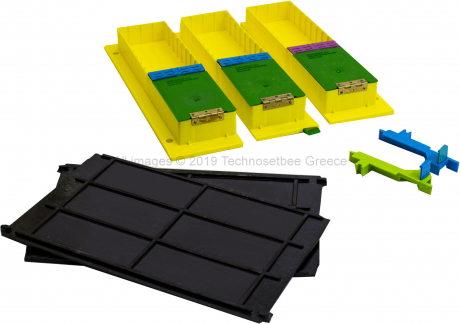 Technoset bee  κυψέλη LANGSTROTH  με ΚΙΤ Βασιλοτροφίας 3Χ3 - Image 4